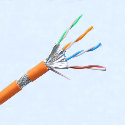 rotolo del cavo di Ethernet del gatto 7 del cavo 23AWG della toppa di 4Pairs Rj45 SFTP