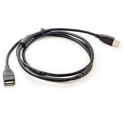 Il riempitivo nero ad alta velocità di USB 2.0 cabla 1.5m un maschio ad un cavo femminile di USB